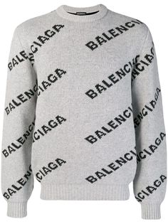 Balenciaga свитер с логотипами