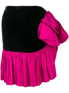 Yves Saint Laurent Pre-Owned юбка с оборками в стиле 1980-х