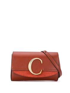 Chloé поясная сумка с металлическим логотипом