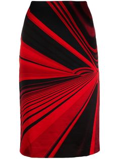 Versace Pre-Owned юбка 1990-х годов с абстрактным принтом