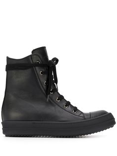 Rick Owens высокие кеды на шнуровке