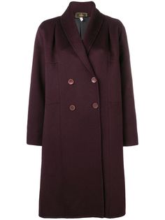 Fendi Pre-Owned двубортное пальто-миди 2000-х годов
