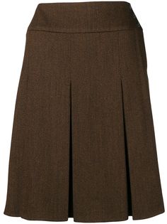 Chanel Pre-Owned плиссированная юбка 1997-го года