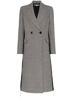 Stella McCartney двубортное пальто в ломаную клетку Chana