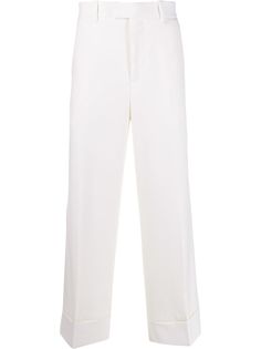 Alexander McQueen укороченные брюки широкого кроя