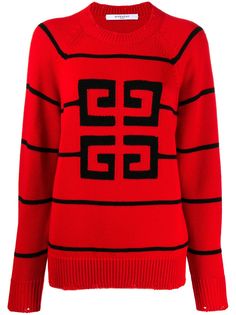Givenchy джемпер с контрастным логотипом