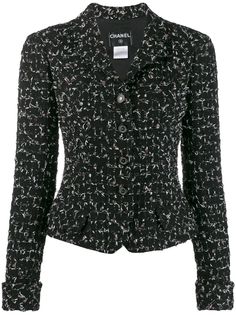 Chanel Pre-Owned твидовый пиджак 2006-го года на пуговицах