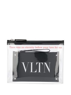 Valentino клатч Valentino Garavani с логотипом VLTN
