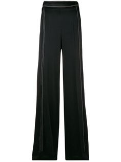 Valentino брюки-палаццо с контрастной строчкой