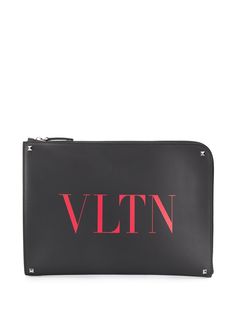 Valentino клатч Valentino Garavani с логотипом VLTN