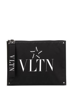 Valentino клатч Valentino Garavani с принтом VLTNSTAR