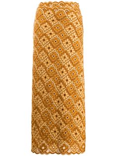 Comme Des Garçons Pre-Owned юбка 1990-х годов с цветочным принтом