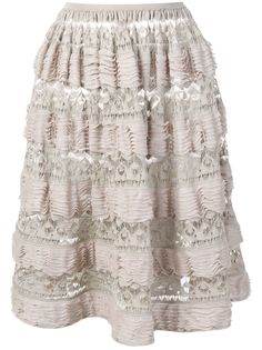 Alaïa Pre-Owned многослойная юбка 2000-х годов с оборками