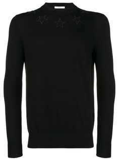 Givenchy толстовка с аппликацией в виде звезд