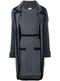 Chanel Pre-Owned трикотажное платье и пальто 2008-го года
