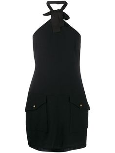 Chanel Pre-Owned платье мини 1998-го года с вырезом халтер