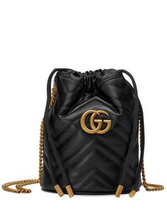 Gucci маленькая сумка-ведро GG Marmont