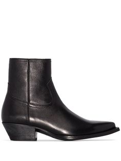 Saint Laurent ботильоны с заостренным носком