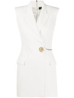 David Koma платье-блейзер с декоративными пуговицами