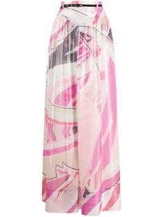 Emilio Pucci длинная юбка с абстрактным принтом