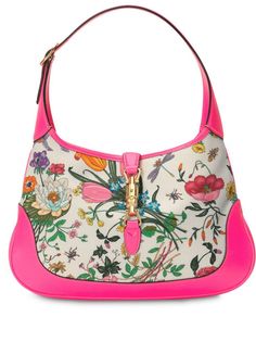 Gucci сумка-хобо Jackie среднего размера с принтом Flora