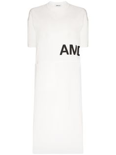AMBUSH платье-футболка с логотипом и боковыми разрезами