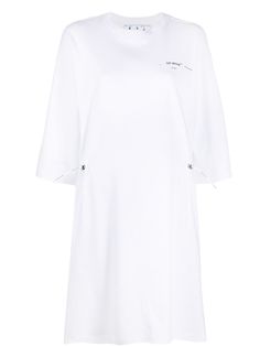 Off-White платье-футболка с логотипом