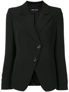 Giorgio Armani куртка со смещенной застежкой на пуговицы