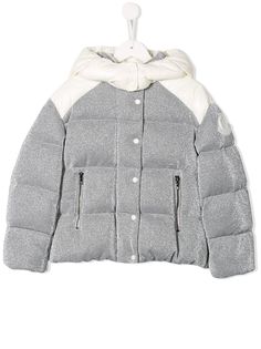 Moncler Kids пуховик с капюшоном