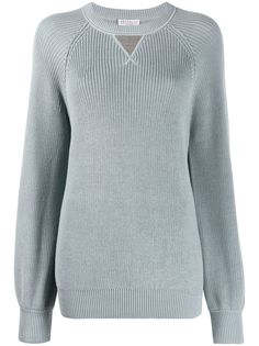 Brunello Cucinelli джемпер в рубчик