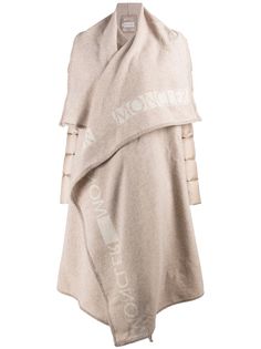 Moncler пальто с каскадными лацканами