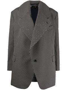 Comme Des Garçons блейзер оверсайз с узором