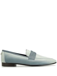 Bougeotte Flaneur lizard skin effect loafers