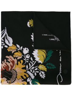 Oscar de la Renta жаккардовый шарф с цветочным узором