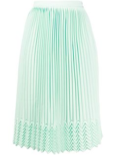 Marco De Vincenzo плиссированная юбка с узором шеврон
