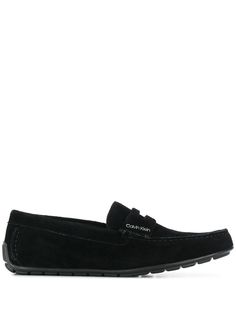 Calvin Klein logo plaque loafers