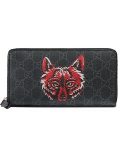 Gucci кошелек с принтом лисы