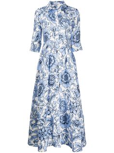 Erdem платье Kasia с цветочным узором