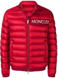 Moncler куртка-пуховик с логотипом