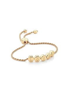Monica Vinader GP Linear Bead Chain bracelet