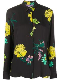 Paul Smith блузка с цветочным принтом