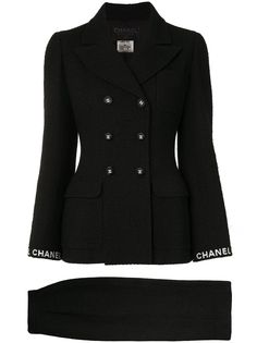 Chanel Pre-Owned двубортный костюм 1998-го года