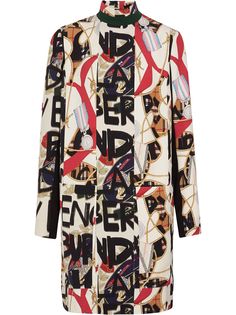 Burberry платье с принтом граффити