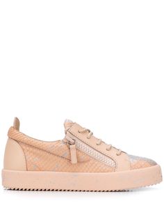 Giuseppe Zanotti кроссовки Addy с тиснением под кожу змеи
