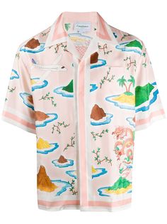 Casablanca рубашка с принтом