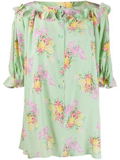 Emanuel Ungaro Pre-Owned FLORAL TOP 80S