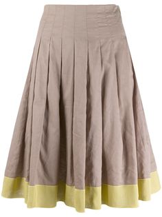 Prada Pre-Owned пышная юбка в стиле колор-блок