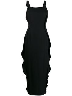 Giorgio Armani Pre-Owned длинное платье с оборками
