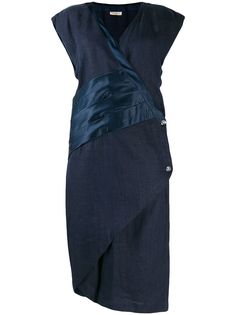 Versace Pre-Owned платье 1980-х годов асимметричного кроя