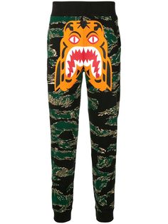 BAPE спортивные брюки с камуфляжным принтом